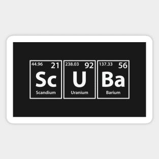 Scuba (Sc-U-Ba) Periodic Elements Spelling Magnet